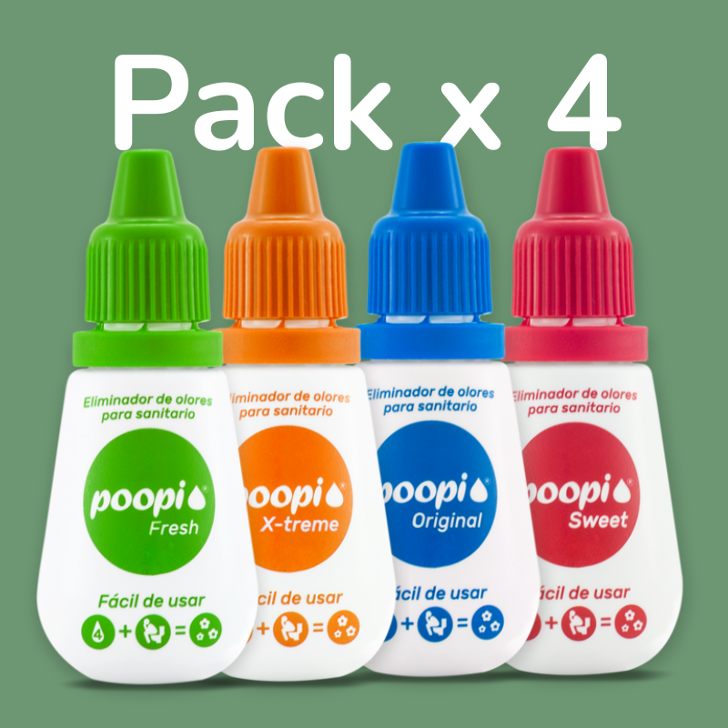 Neutralizador de olores - sanitario - Poopi - pack x 4