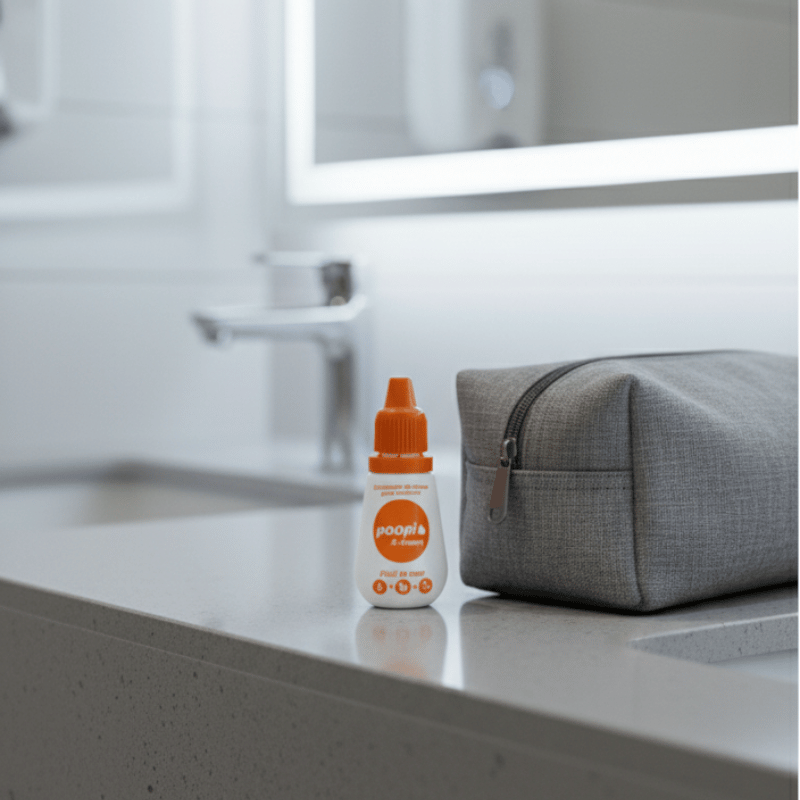 Eliminador de olor para baño -Gotas para el baño - Poopi pack x 5 -Eliminador de olores