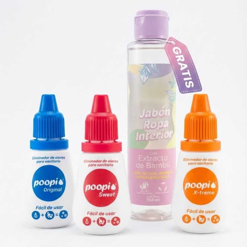 Pack x 3 + Jabón de ropa interior Gratis